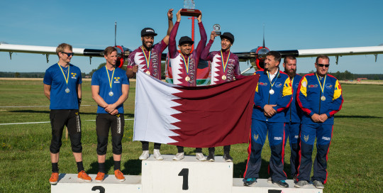 The Qatar National Parachute Team